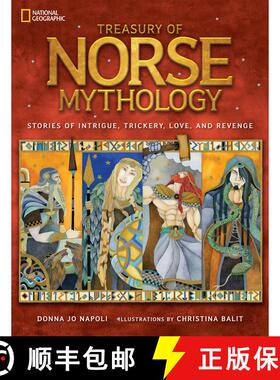 【3-4周达】Treasury of Norse Mythology: Stories of Intrigue, Trickery, Love, and Revenge [9781426320996]