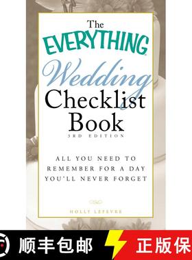 【3-4周达】The Everything Wedding Checklist Book: All you need to remember for a day you'll never forget [9781440501852]