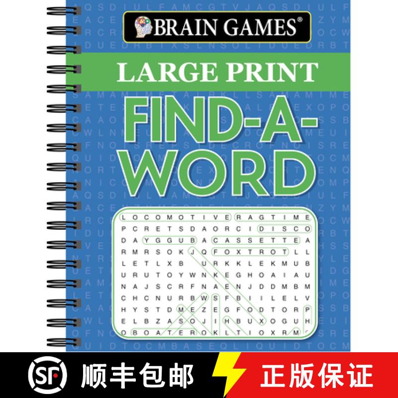 【3-4周达】Brain Games - Large Print Find a Word [9781680223293]