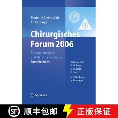 【3-4周达】Chirurgisches Forum 2006 für experimentelle und klinische Forschung: 123. Kongress der De... [9783540324805]