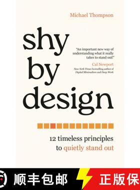 【3-4周达】Shy by Design : 12 Timeless Principles to Quietly Stand Out [9781538175842]