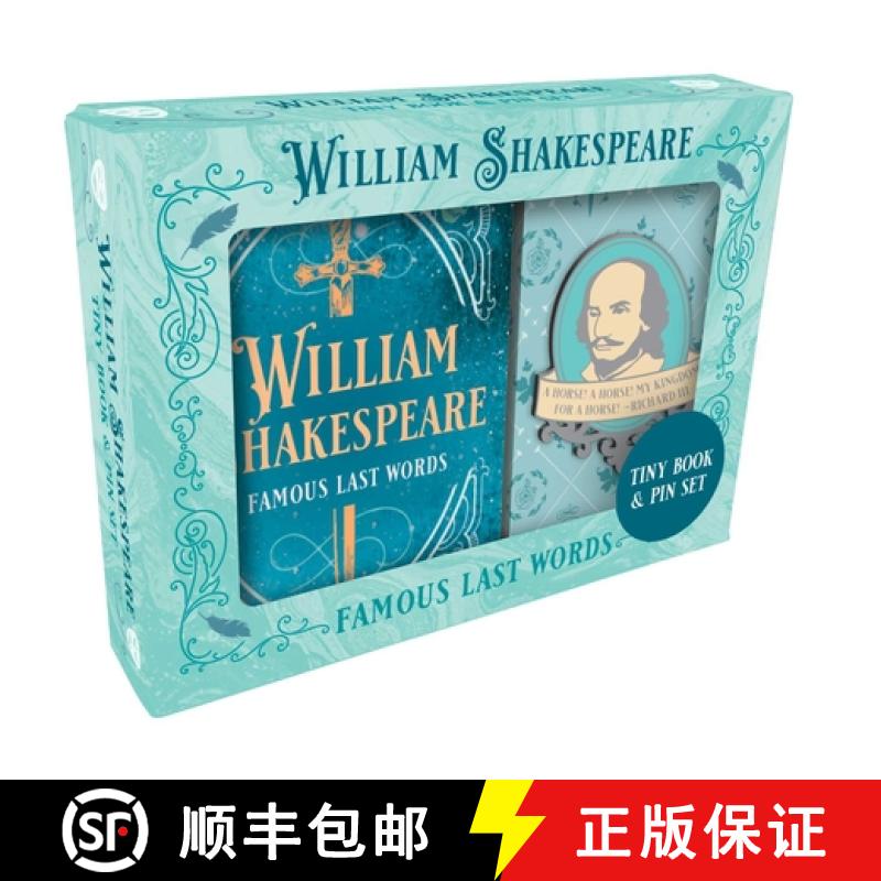 【2-3周达】William Shakespeare Tiny Book and Pin Set [9798886639261]