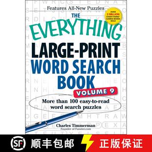 【3-4周达】The Everything Large-Print Word Search Book, Volume 9: More Than 100 Easy-to-Read Word Sea... [9781440588266]
