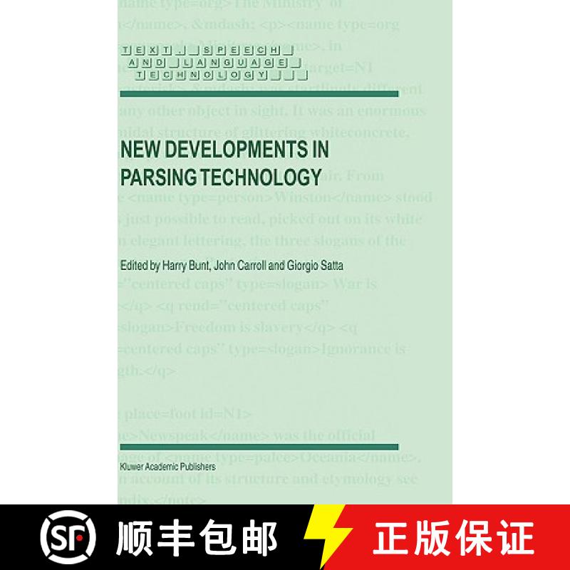 【3-4周达】New Developments in Parsing Technology [9781402022937]
