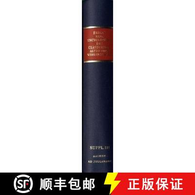 【3-4周达】Realencyclopädie der classischen Altertumswissenschaft: Supplementband.III: 1306 Aachen–... [9783476011404]