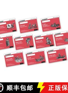 【3-4周达】Read Write Inc. Phonics: Red Ditty Black & White Books (Mixed Pack of 10) [9780198372394]