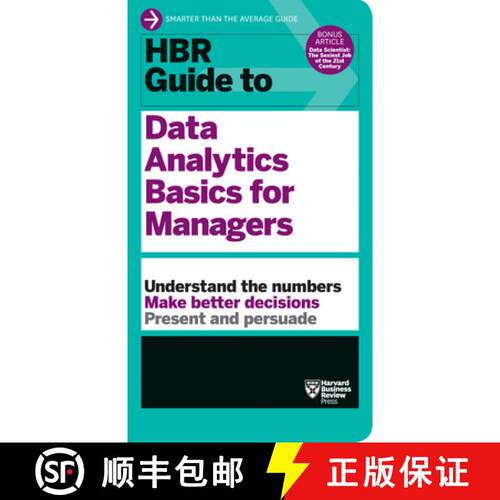 【3-4周达】精装 HBR Guide to Data Analytics Basics for Managers (HBR Guide Series) [9781633695573]