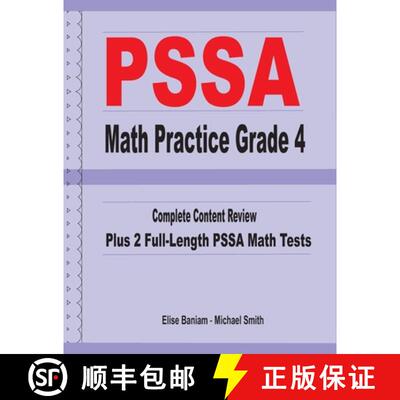 【3-4周达】PSSA Math Practice Grade 4: Complete Content Review Plus 2 Full-length PSSA Math Tests [9781636200149]