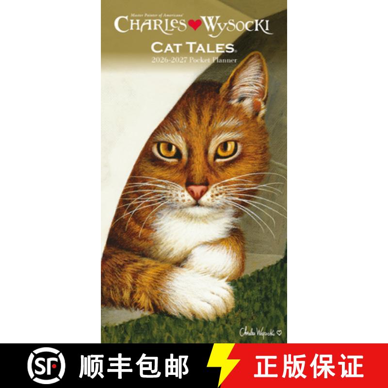 【3-4周达】Charles Wysocki, Cat Tales Sunday Start 2 Year Pocket Planner Diary 2026-7 [9781529853728]