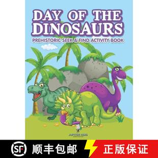 【3-4周达】Day of the Dinosaurs Prehistoric Seek & Find Activity Book [9798869447487]