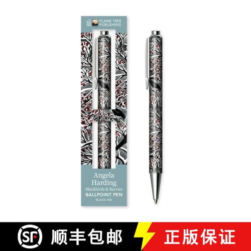 【3-4周达】Angela Harding: Blackbirds and Berries Boxed Decorative Ballpoint Pen [9781835625606]