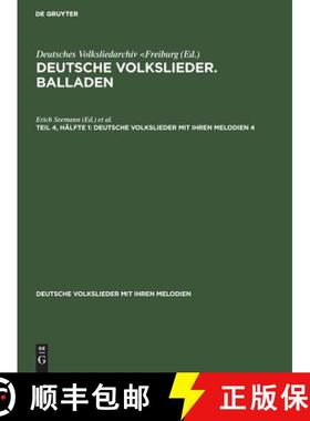 【3-4周达】Deutsche Volkslieder mit ihren Melodien  Deutsche Volkslieder. Balladen [9783111195049]