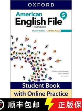 【3-4周达】American English File 3e Student Book 5 and Online Practice Pack: D30 [9780194907088]