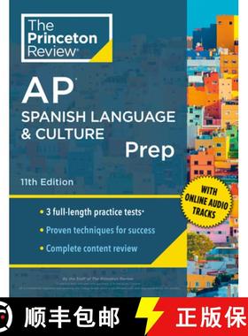 【3-4周达】Princeton Review AP Spanish Language & Culture Prep, 11th Edition: 3 Practice Tests + Cont... [9780593516843]