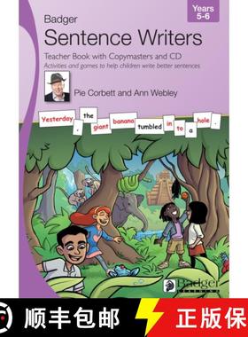 【3-4周达】Sentence Writers Teacher Book with Copymasters and CD: Years 5-6: Activities and Games to ... [9781788375481]