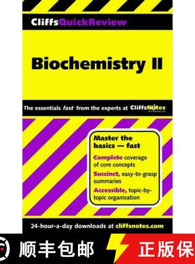 预订 Biochemistry II: CliffsNotes Quick Review [9780764585623]