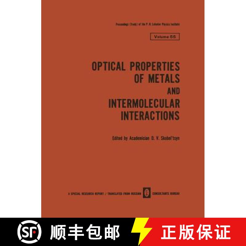 【3-4周达】Optical Properties of Metals and Intermolecular Interactions / Opticheskie Svoistva Metall... [9781468483741]