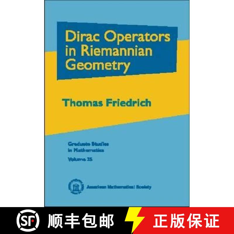 【3-4周达】Dirac Operators in Riemannian Geometry [9780821820551]