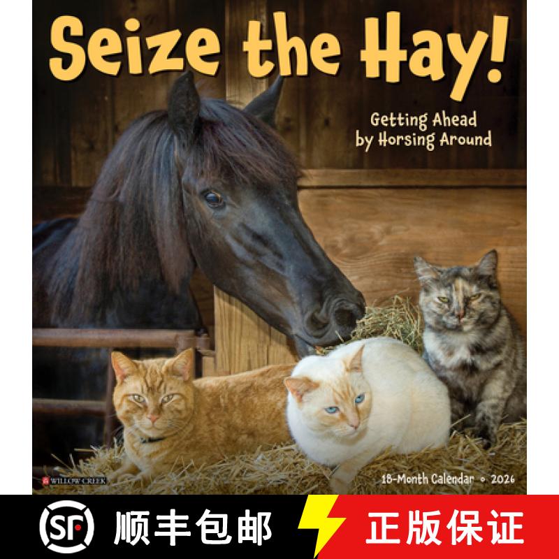【3-4周达】Seize the Hay 2026 12 X 12 Wall Calendar [9781549252730]