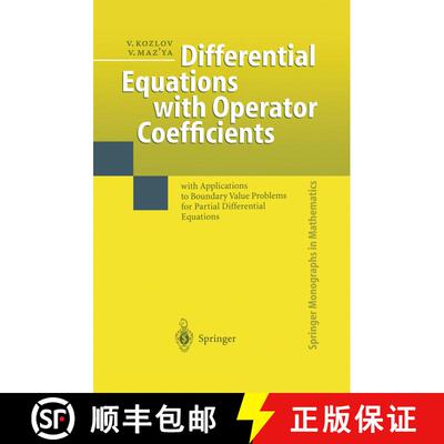 【3-4周达】精装 Differential Equations with Operator Coefficients : with Applications to Boundary Val... [9783540651192]
