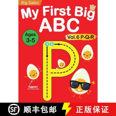 【3-4周达】My First Big ABC Book Vol.6: Preschool Homeschool Educational Activity Workbook with Sight... [9781735784465]