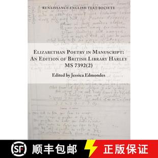 Manuscript 9781649590206 Volume Library Edition Elizabethan Poetry 预订 British Harley 7392
