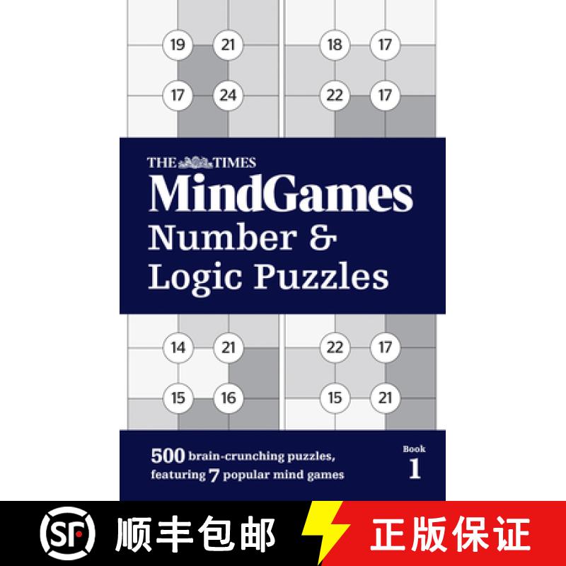 【3-4周达】The Times Mindgames Number and Logic Puzzles Book 1: 500 Brain-Crunching Puzzles, Featurin... [9780008190309]