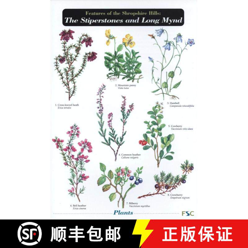 预订 Features of the Shropshire Hills: The Stiperstones and Long Mynd [9781851532377]