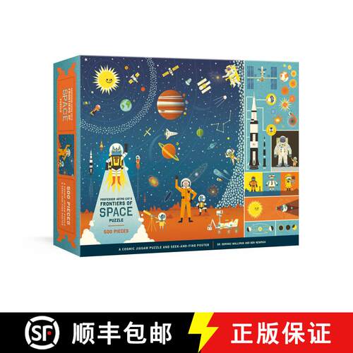 【3-4周达】Professor Astro Cat's Frontiers of Space 500-Piece Puzzle: Cosmic Jigsaw Puzzle and Seek-a... [9780525577027]