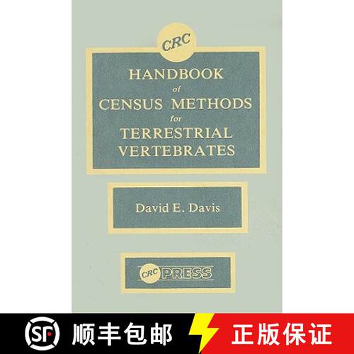 【3-4周达】精装 CRC Handbook of Census Methods for Terrestrial Vertebrates [9780849329708]