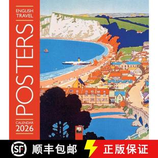 【3-4周达】English Travel Posters Wall Calendar 2026 (Art Calendar) [9781835623442]