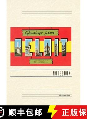 【3-4周达】Vintage Lined Notebook Greetings from Beloit, Wisconsin [9798385455003]