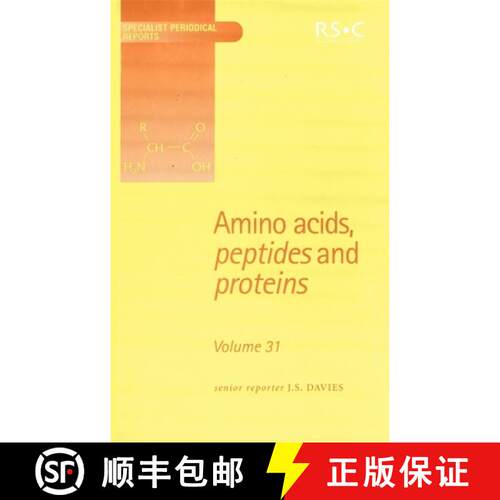 【3-4周达】精装 Amino Acids, Peptides and Proteins : Volume 31 [9780854042272]
