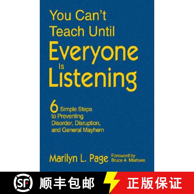 【3-4周达】You Can't Teach Until Everyone Is Listening: Six Simple Steps to Preventing Disorder, Disr... [9781412960144]