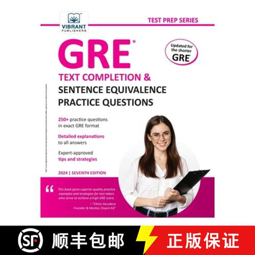 【3-4周达】GRE Text Completion and Sentence Equivalence Practice Questions [9781636512020]