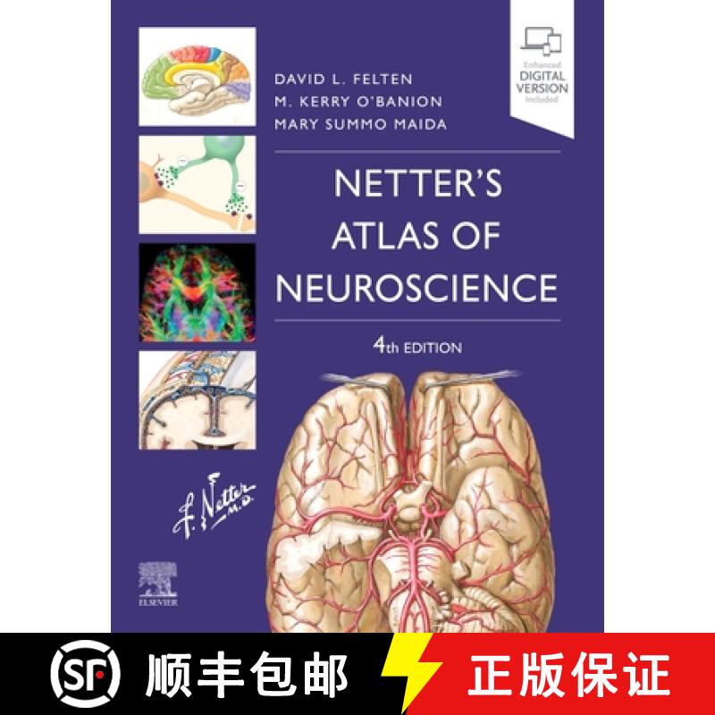 【3-4周达】Netter's Atlas of Neuroscience [9780323756549]