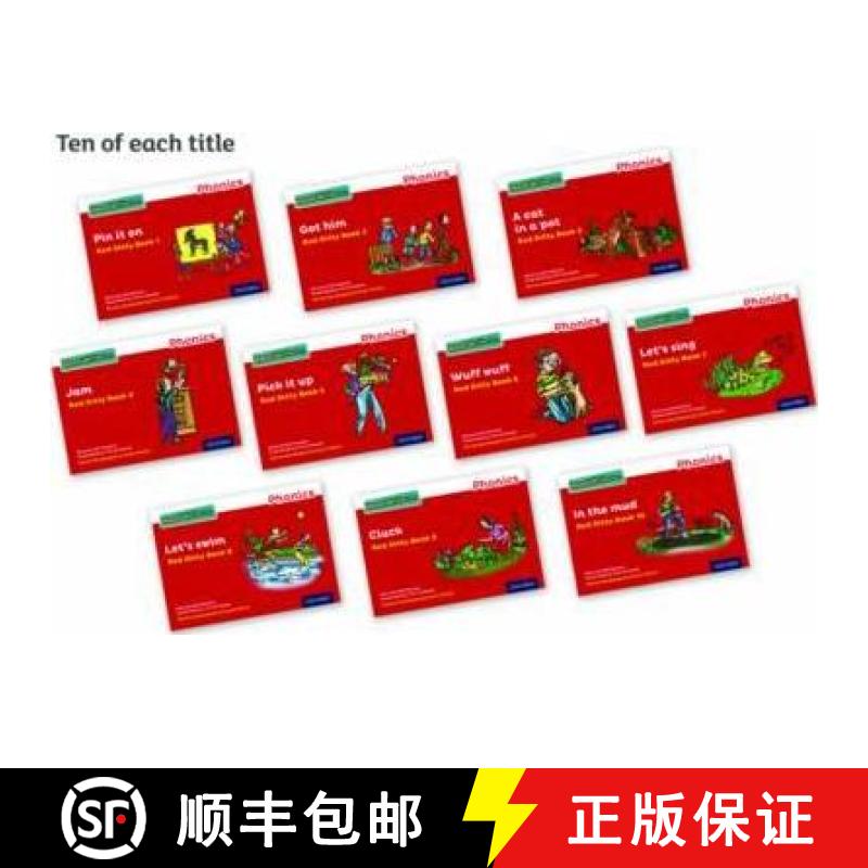 【3-4周达】Read Write Inc. Phonics: Red Ditty books (Pack of 100) [9780198371182]