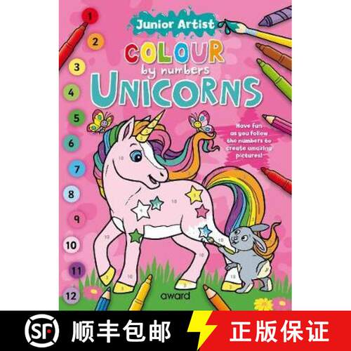【3-4周达】Junior Artist Colour By Numbers: Unicorns [9781782704355]