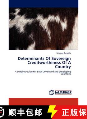 预订 Determinants of Sovereign Creditworthiness of a Country [9783659314148]