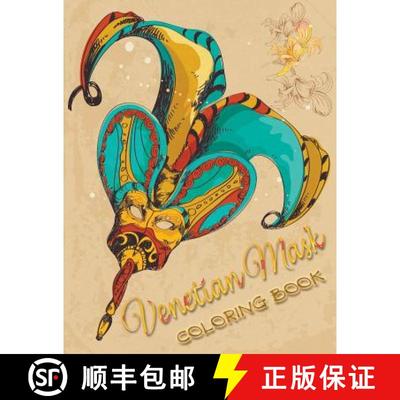 【3-4周达】Venetian Mask Coloring Book [9781681859781]