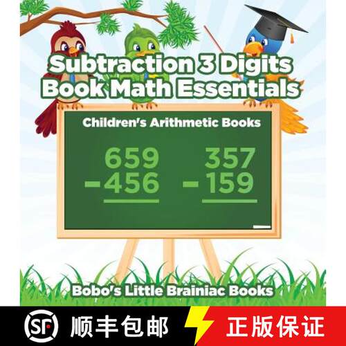 【3-4周达】Subtraction 3 Digits Book Math Essentials - Children's Arithmetic Books [9781683271598]