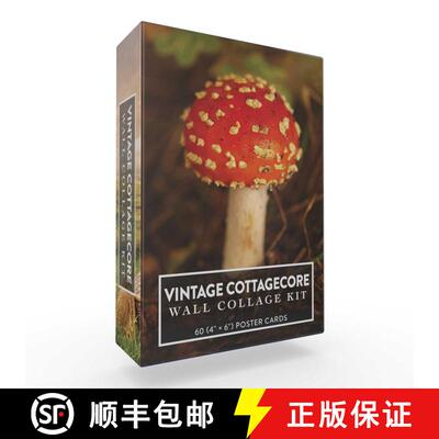 【3-4周达】Vintage Cottagecore Collage Kit: 60 (4 × 6) Cards to Make Your Space Feel Beautiful, Natu... [9781507220931]
