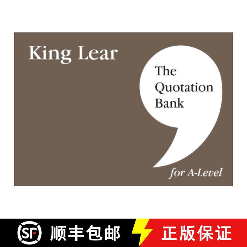 【3-4周达】Quotation Bank: King Lear A-Level Revision and Study Guide for English Literature [9781739608026]