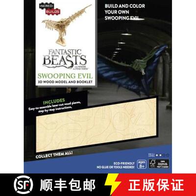 【3-4周达】Incredibuilds: Fantastic Beasts and Where to Find Them: Swooping Evil 3D Wood Model and Bo... [9781682980606]