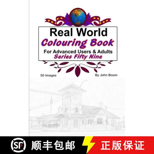 【3-4周达】Real World Colouring Books Series 59 [9780359864799]