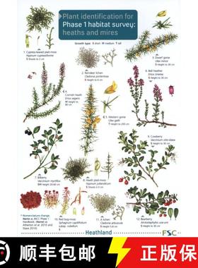 【3-4周达】Plant identification for Phase 1 habitat survey: heaths and meres [9781908819338]