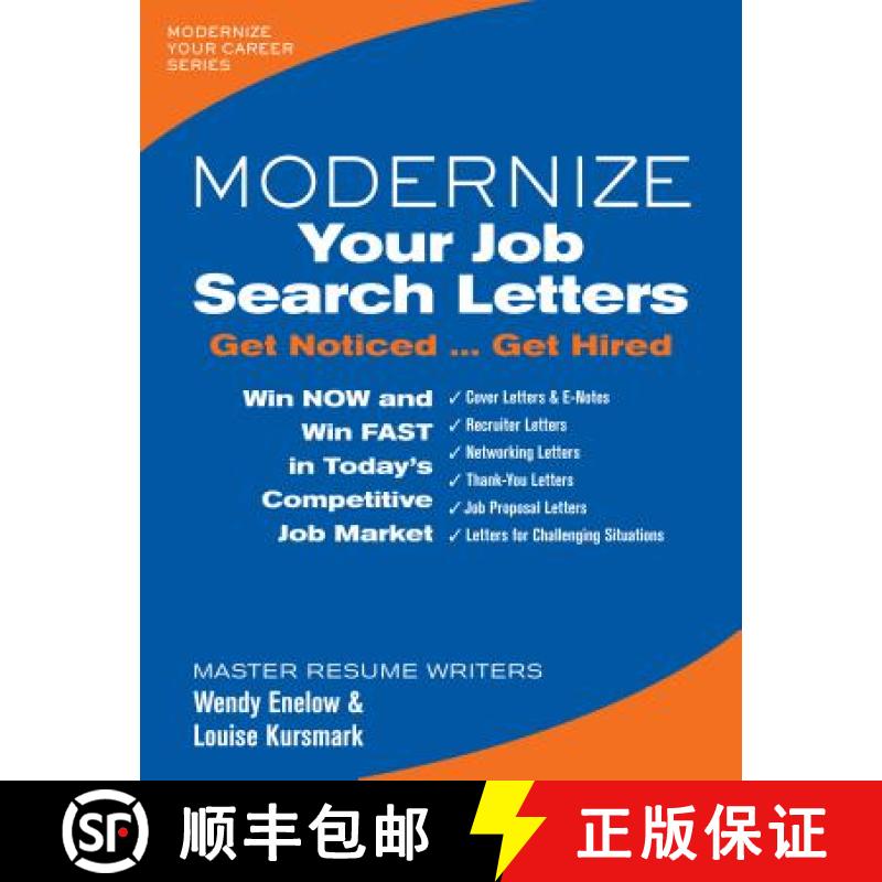 预订 Modernize Your Job Search Letters: Get Noticed ... Get Hired [9780996680332]