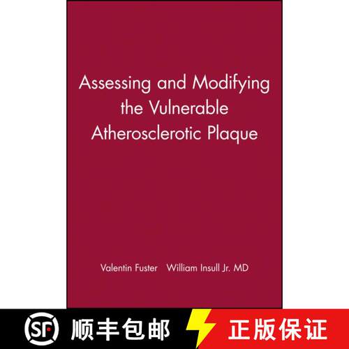 【3-4周达】精装 Assessing And Modifying The Vulnerable Atherosclerotic Plaque [Wiley医学] [9780879934859]