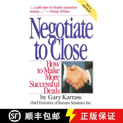 【3-4周达】Negotiate to Close : How to Make More Successful Deals [9780671628864]