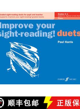 【3-4周达】Improve Your Sight-Reading! Piano Duet, Grade 0-1: Graded Sight-Reading Duets for Pupil an... [9780571524051]